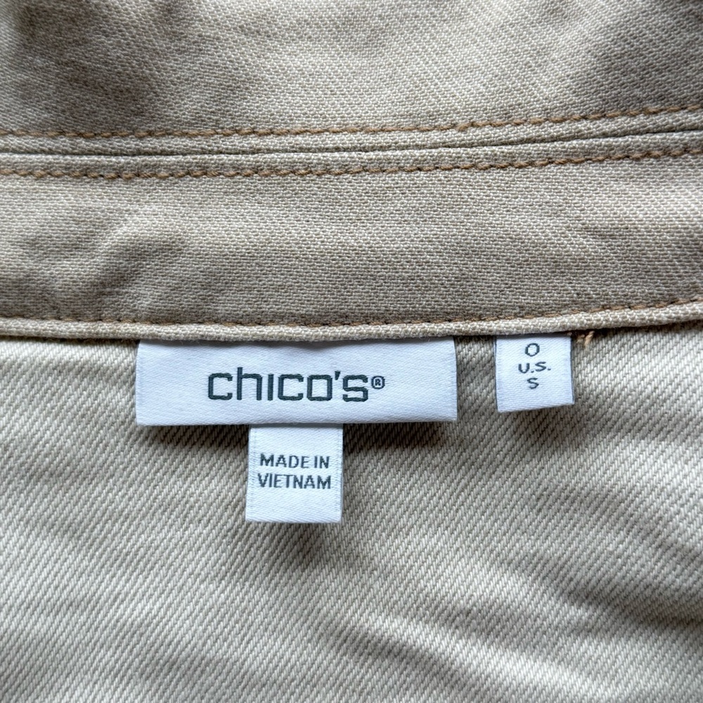 Chico's Beige Flare Jeans and Jacket - Picture 11 of 16